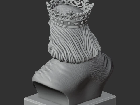 Casimir the Great Bust 3D Model