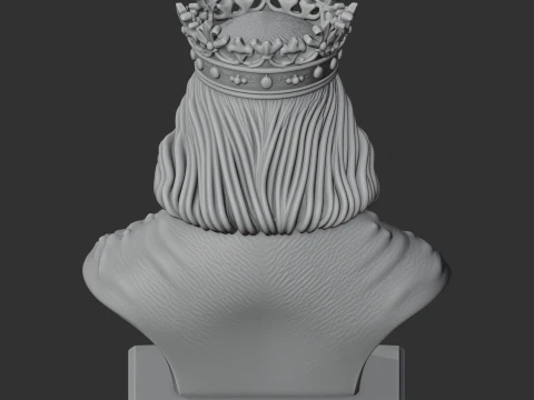 Casimir the Great Bust 3D Model