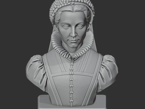 Catherine de Medici Bust 3D Model