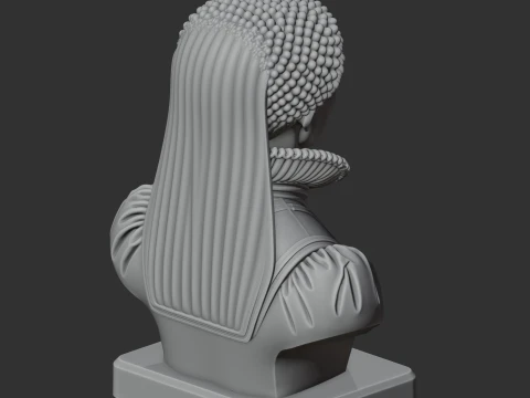 Catherine de Medici Bust 3D Model