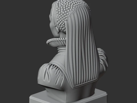 Catherine de Medici Bust 3D Model