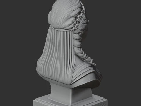 Catherine the Great Bust 3D Model