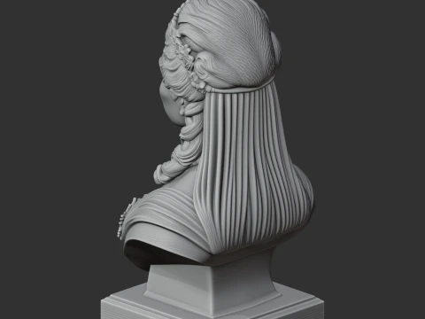 Catherine the Great Bust 3D Model