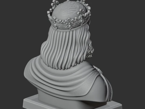 Charlemagne Bust 3D Model
