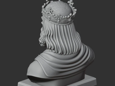 Charlemagne Bust 3D Model