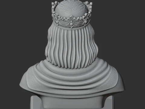 Charlemagne Bust 3D Model