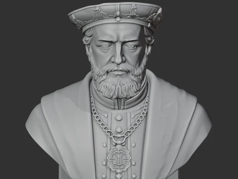 Charles V Bust 3D Model