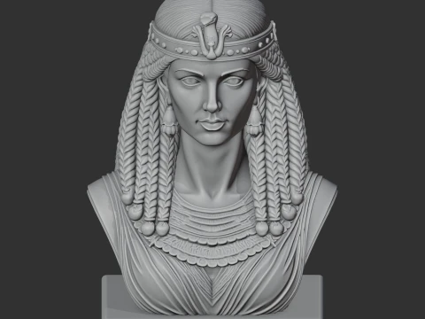 Cleopatra VII Bust 3D Model