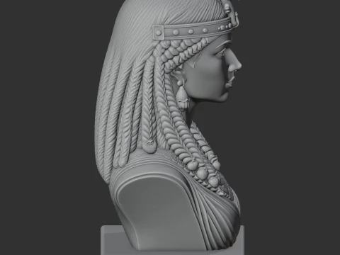Cleopatra VII Bust 3D Model