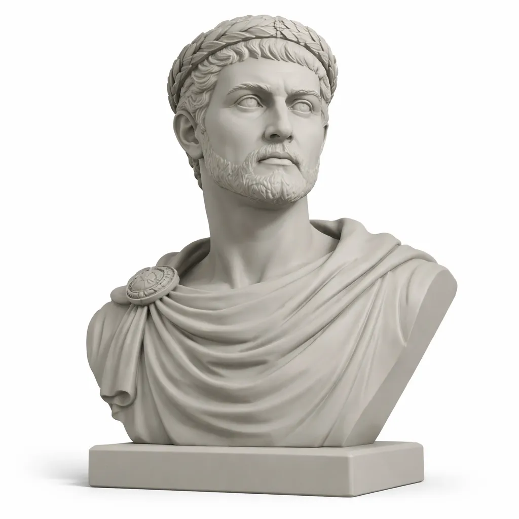 Constantine the Great Bust 3D Model .c4d .max .obj .3ds .fbx .stl .blend 