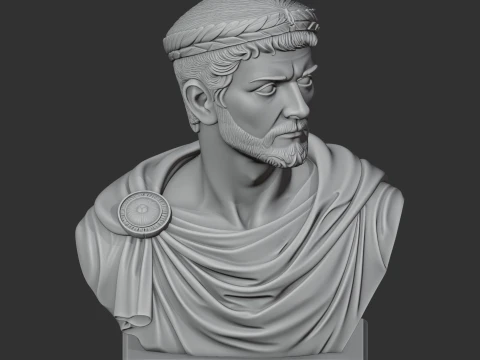 Constantine the Great Bust 3D Model