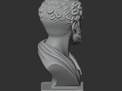 Democritus Bust 3D Model