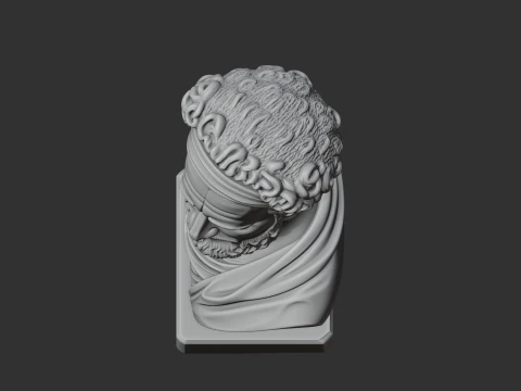 Democritus Bust 3D Model