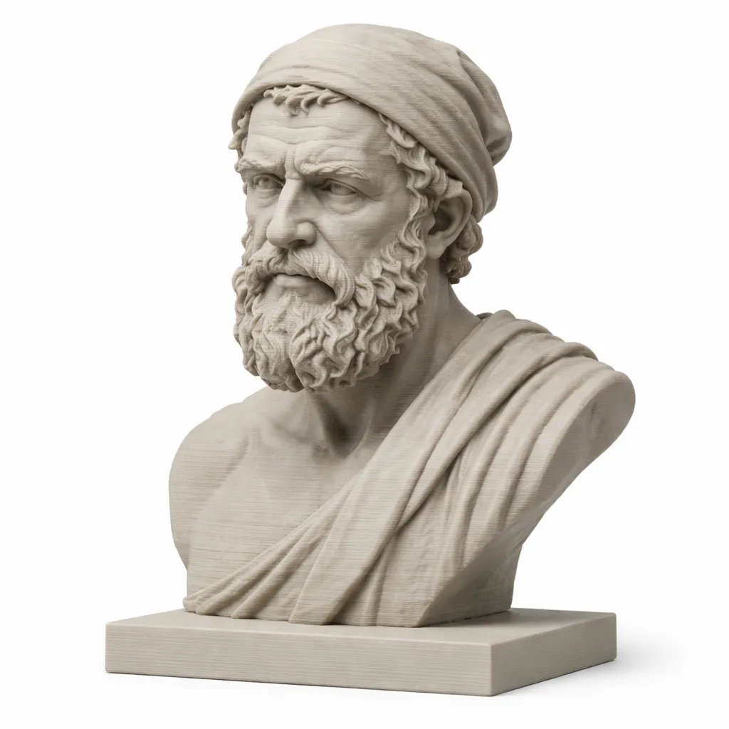 Diogenes Bust 3D Model .c4d .max .obj .3ds .fbx .stl .blend 