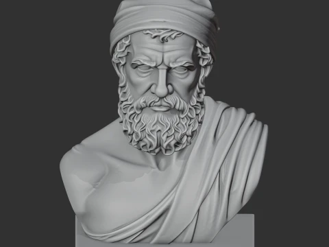 Diogenes Bust 3D Model