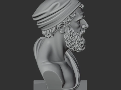 Diogenes Bust 3D Model