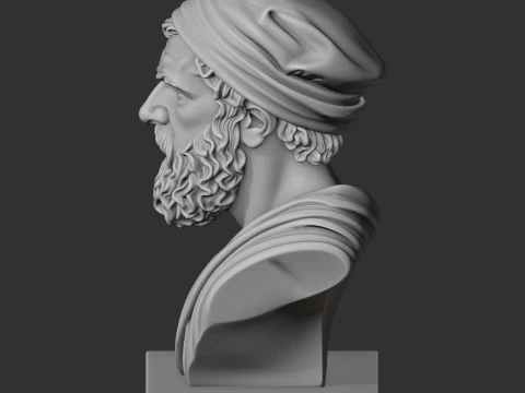 Diogenes Bust 3D Model