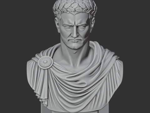 Domitian Bust 3D Model
