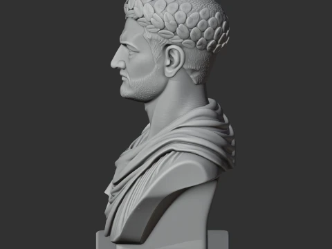 Domitian Bust 3D Model