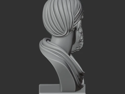Epictetus Bust 3D Model