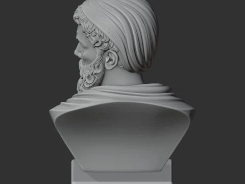 Epictetus Bust 3D Model