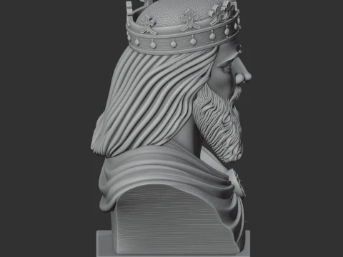 Frederick Barbarossa Bust 3D Model
