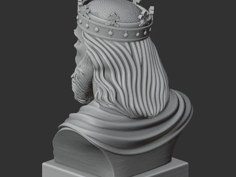 Frederick Barbarossa Bust 3D Model