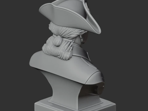 Frederick the Great Bust 3D Model