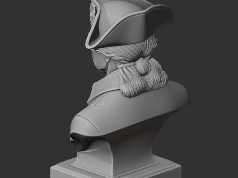 Frederick the Great Bust 3D Model