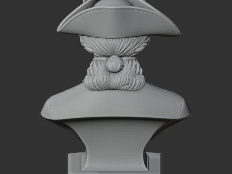 Frederick the Great Bust 3D Model