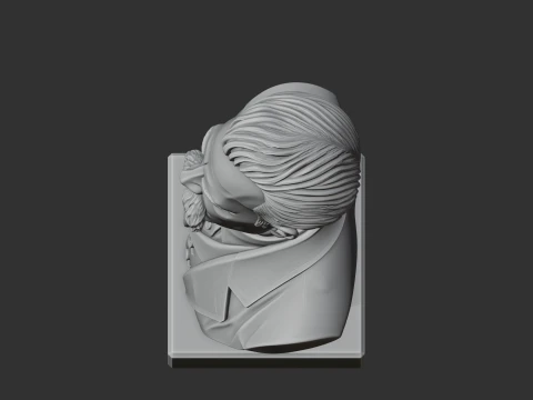 Friedrich Nietzsche Bust 3D Model