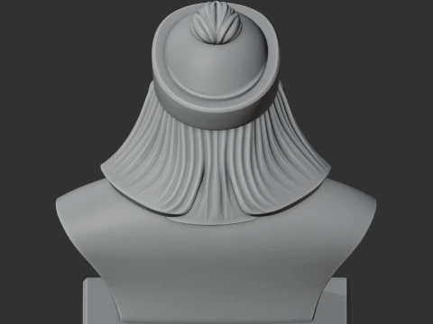 Genghis Khan Bust 3D Model