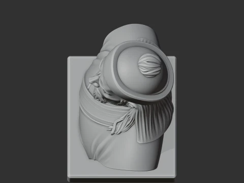 Genghis Khan Bust 3D Model