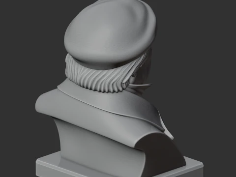 Georg Hegel Bust 3D Model
