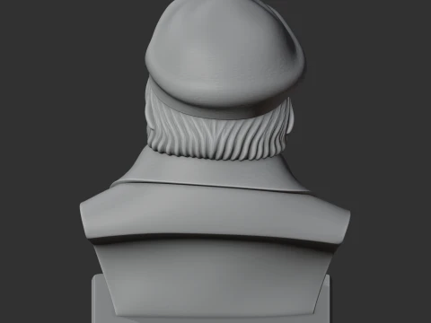 Georg Hegel Bust 3D Model