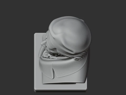 Georg Hegel Bust 3D Model