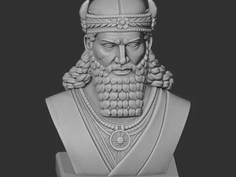 Gilgamesh Bust 3D Model