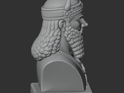 Gilgamesh Bust 3D Model