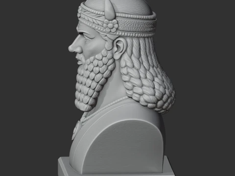 Gilgamesh Bust 3D Model