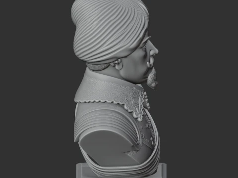 Gustavus Adolphus Bust 3D Model