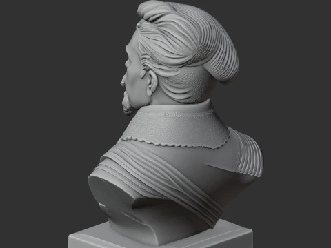 Gustavus Adolphus Bust 3D Model