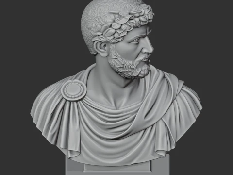 Hadrian Bust 3D Model