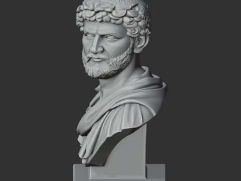 Hadrian Bust 3D Model