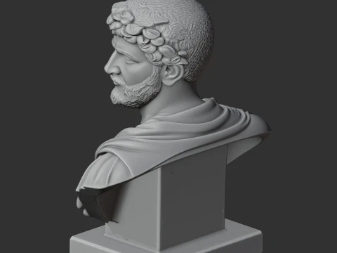Hadrian Bust 3D Model