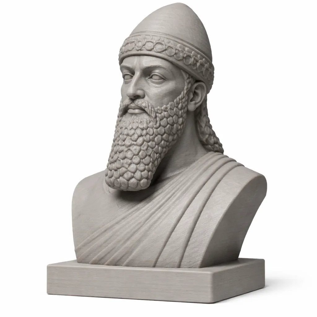 Hammurabi Bust 3D Model .c4d .max .obj .3ds .fbx .stl .blend 