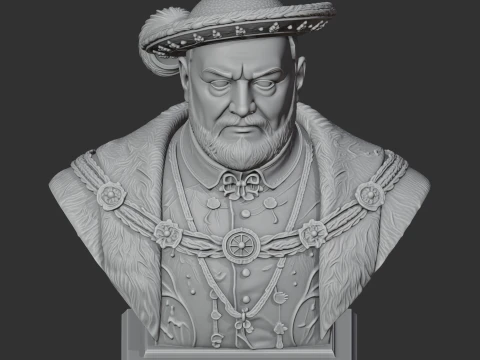 Henry VIII Bust 3D Model