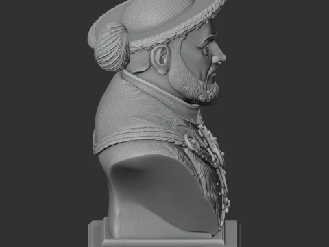 Henry VIII Bust 3D Model