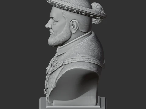 Henry VIII Bust 3D Model