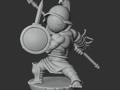 Hoplomachus Magnus Gladiator 3D Model