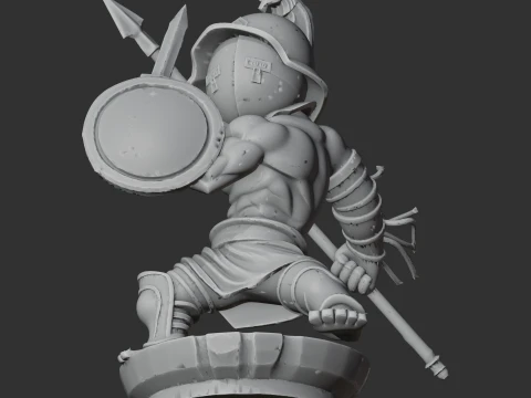 Hoplomachus Magnus Gladiator 3D Model